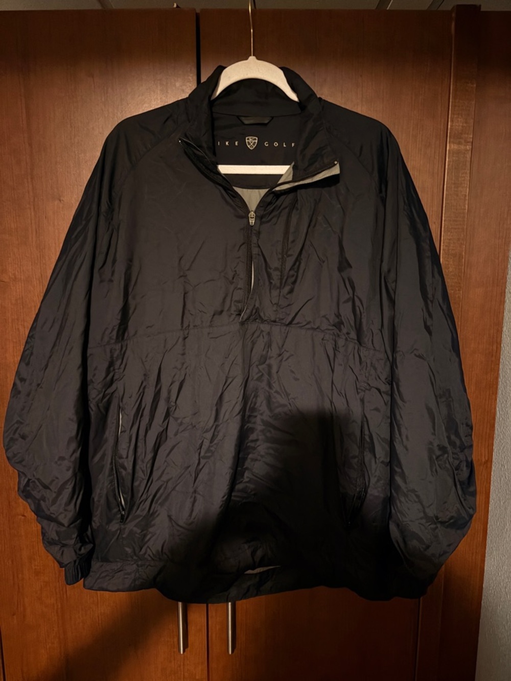 Nike Black Half-Zip Windbreaker Pullover